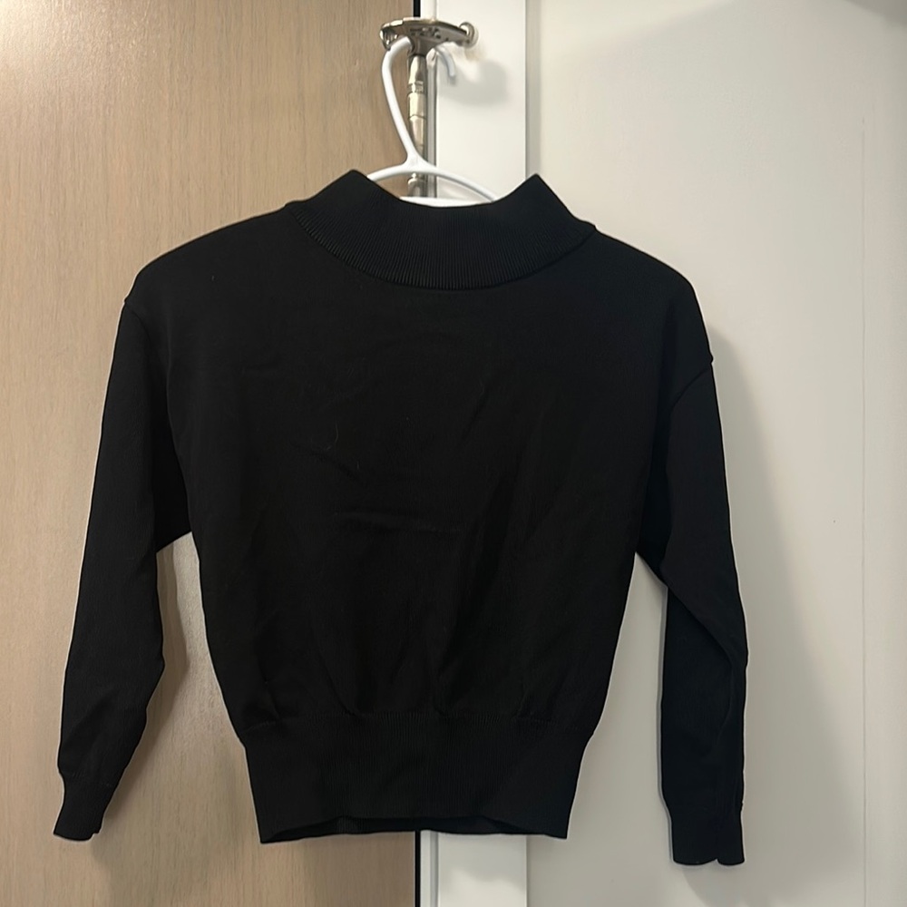 Mango Black Cowl Neck Sweater